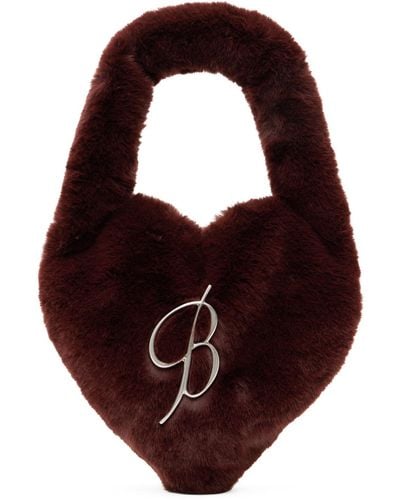 Blumarine Brown Logo Pin Bag