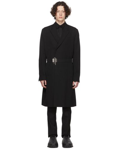 Givenchy Manteau noir en laine