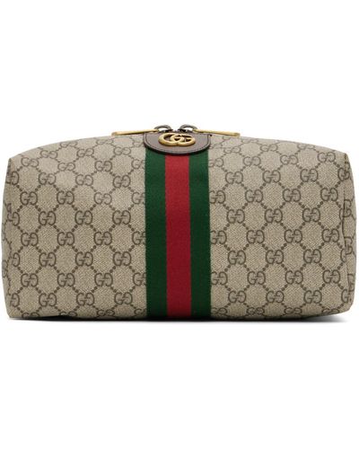 Gucci Moyenne pochette ophidia à motif gg supreme - savoy - Gris