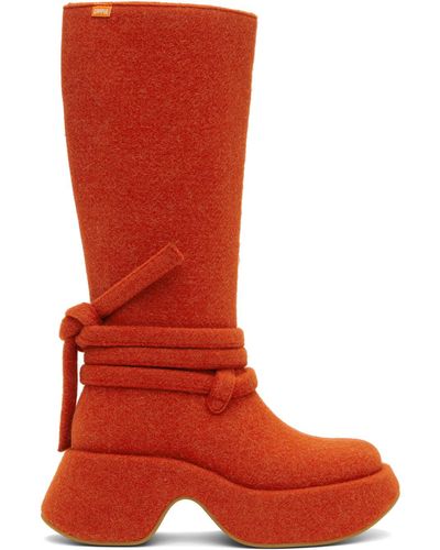 OTTOLINGER Orange Camper Edition Boots - Red