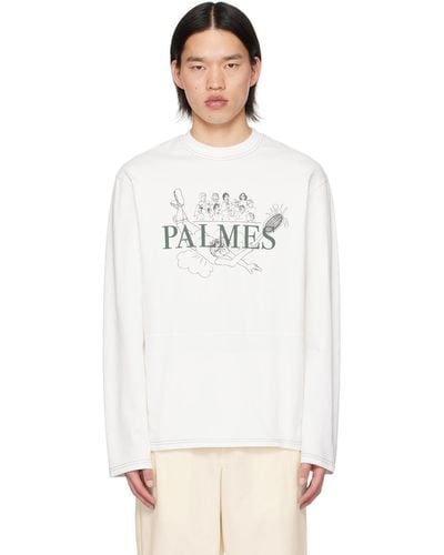 Palmes Stumble Tennis Long Sleeve T-Shirt - White