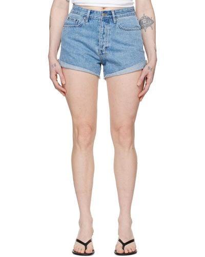 Ksubi Blue Rollin Out Authentik Shorts