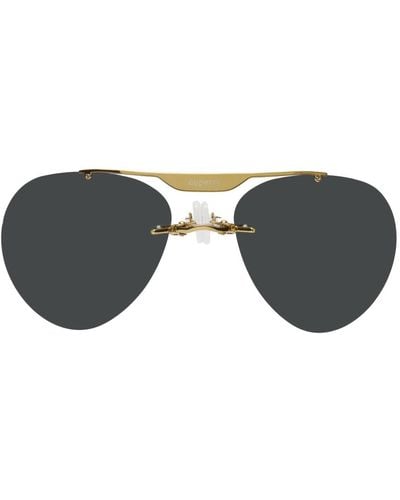 Coperni & Gold Clip-on Sunglasses - Black