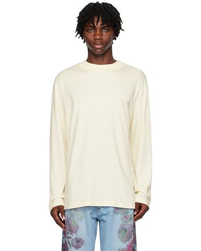 Eytys Off-white Compton Long Sleeve T-shirt - Black