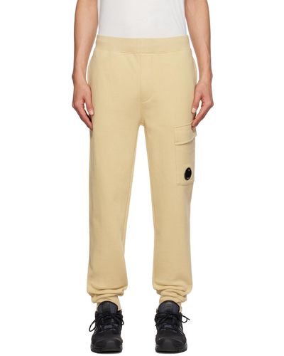 C.P. Company Pantalon de survêtement coupé sur le biais brun clair - Neutre