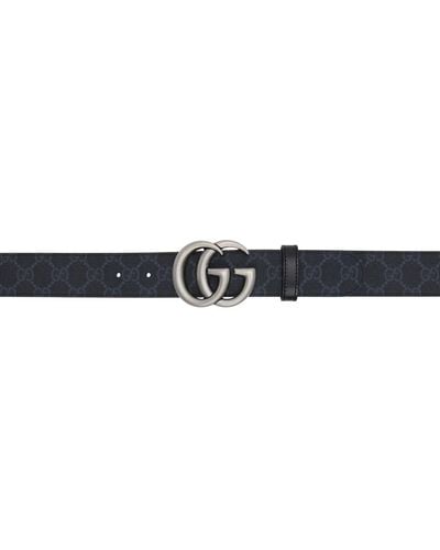 Gucci Reversible Black gg Marmont Belt