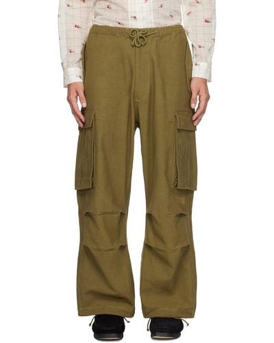 STORY mfg. Peace Cargo Trousers - Green