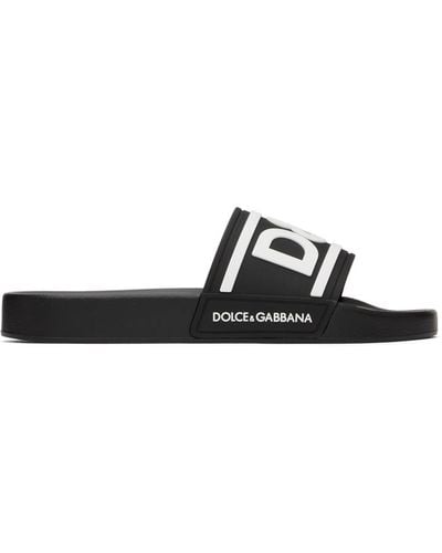 Dolce & Gabbana ロゴ サンダル - ブラック