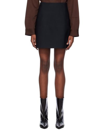 Jil Sander Black Slim-fit Mini Skirt