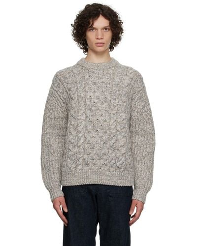 JOSEPH Cable Sweater - Gray