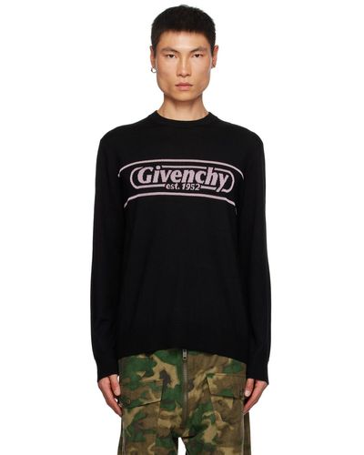Givenchy Black Jacqard Sweater