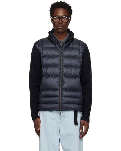 3 MONCLER GRENOBLE Padded Down Cardigan - Black