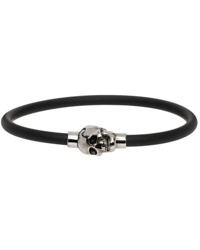 Alexander McQueen Rubber Cord Skull Bracelet - Multicolour