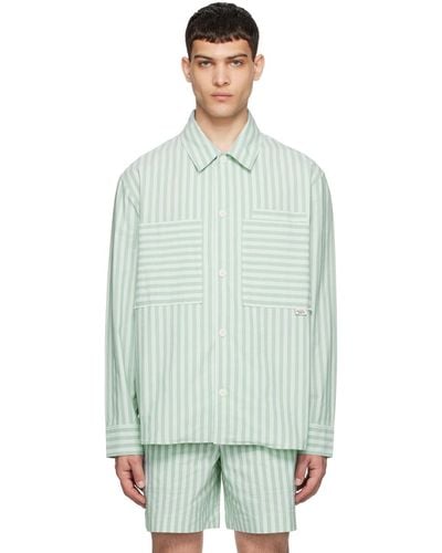 Maison Kitsuné Striped Shirt - Green