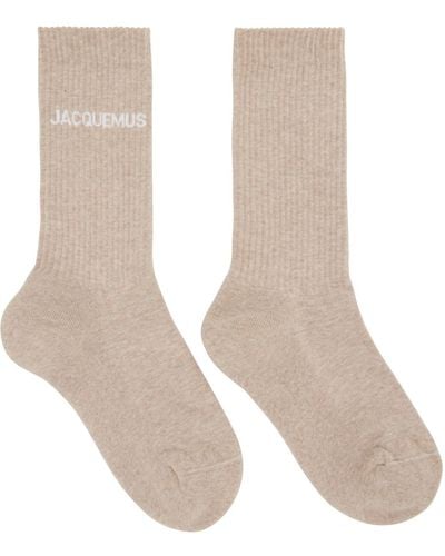 Jacquemus Le Raphia 'les Chaussettes ' Socks - Natural