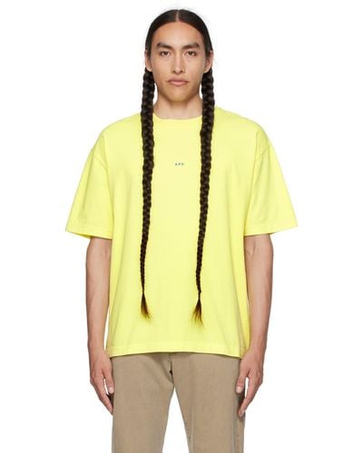 A.P.C. . Yellow Kyle T-shirt