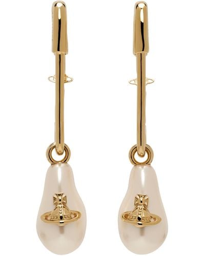 Vivienne Westwood Gold Yael Earrings - Multicolour