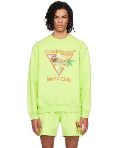 Casablancabrand 'afro Cubism Tennis Club' Sweatshirt - Yellow