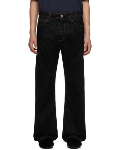 Marni Black Flocked Denim Jeans