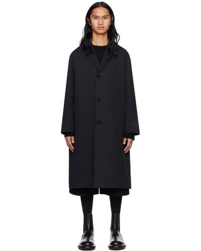 Jil Sander Black Three-button Coat