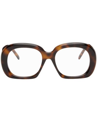 Loewe Brown Curvy Glasses - Black
