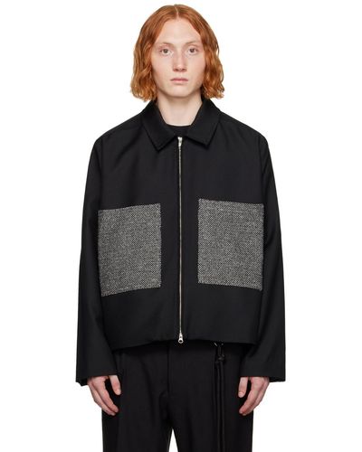 Song For The Mute Patch Pocket Jacket - Black