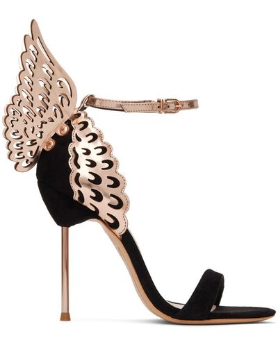 Sophia Webster Black Evangeline Heeled Sandals