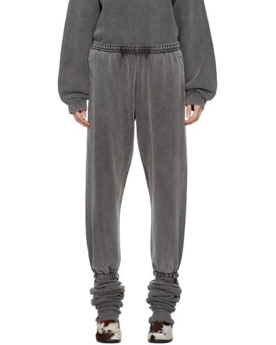 Acne Studios Grey Cropped Lounge Trousers