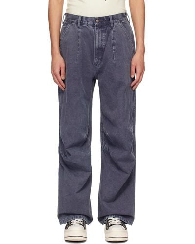 R13 Indigo Glen Carpenter Jeans - Blue