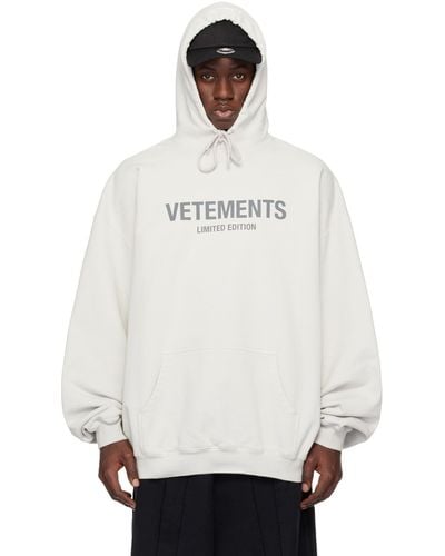Vetements Off- 'Limited Edition' Hoodie - White