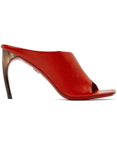 Ferragamo Nymphe Mules - Red