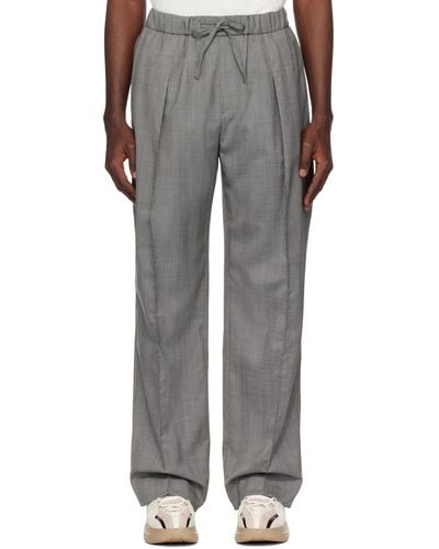 WOOYOUNGMI Drawstring Trousers - Grey