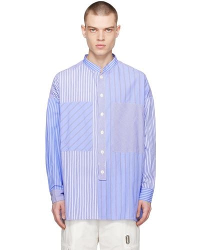 Tanaka Striped Shirt - Blue