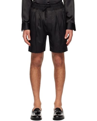 Tom Ford Pleated Shorts - Black