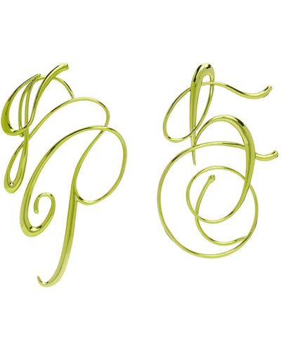 Jean Paul Gaultier Green 'jpg' Earrings - Multicolor