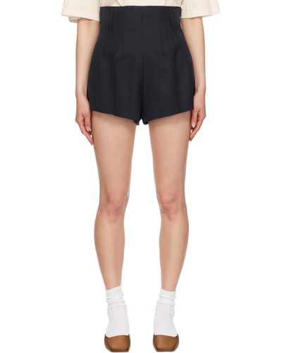 Prada Pinstripe Shorts - Black