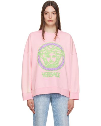Versace メドゥーサ スウェットシャツ - ピンク