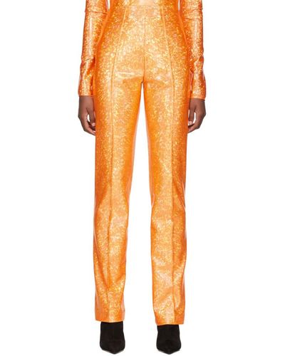 Saks Potts Orange Shimmer Lissi Pants