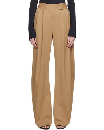 The Attico Pantalon gary brun clair - Multicolore