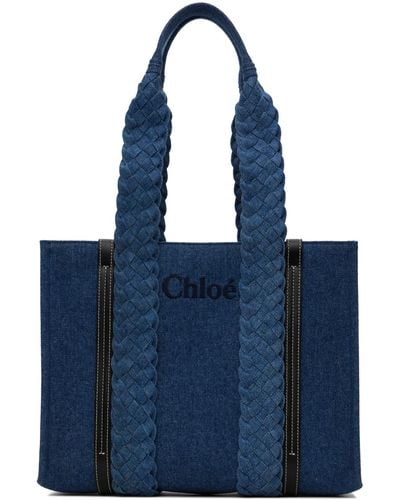 Chloé Small Woody Tote - Blue