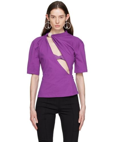 Jacquemus Purple 'le T-shirt Perola' T-shirt