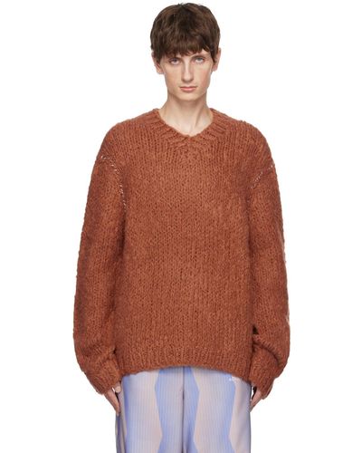 Acne Studios Hand-knit Sweater - Orange