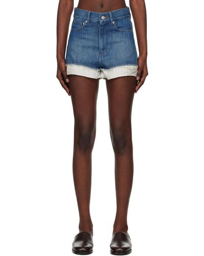 A.P.C. Short versailles indigo en denim édition natacha ramsay-levi - Bleu