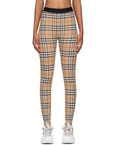 Burberry Legging à carreaux vintage - Multicolore