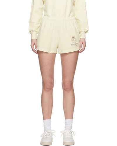 Sporty & Rich Sportyrich Off- Crown Shorts - Yellow