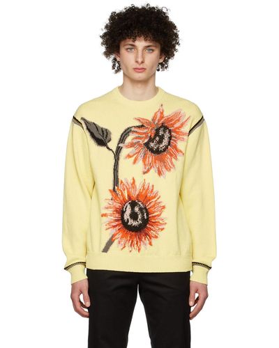 Paul Smith Yellow Cotton Sweatshirt - Multicolour
