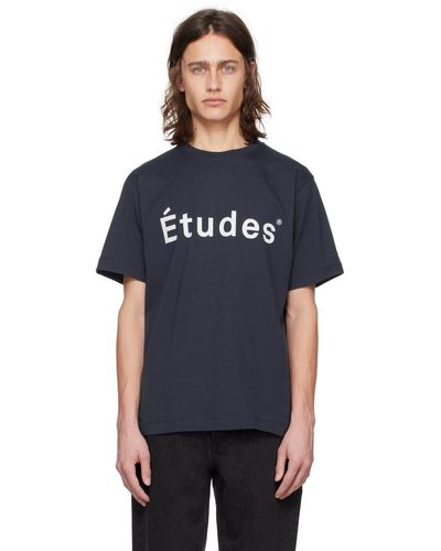Etudes Studio Études ネイビー Wonder Études Tシャツ - ブルー