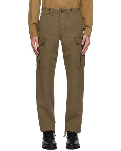 RRL Khaki Regiment Cargo Pants - Natural