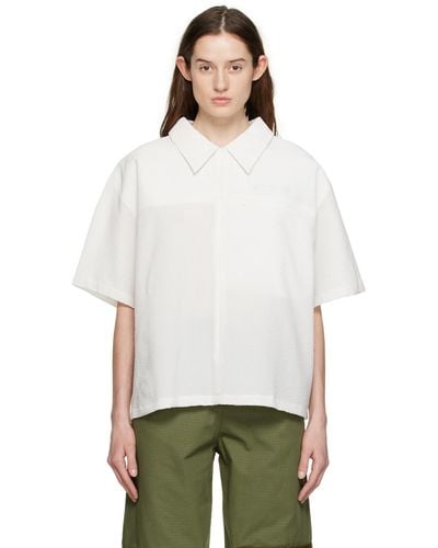 Spencer Badu Zip Pocket Shirt - White