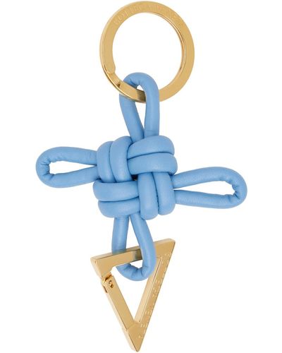 Bottega Veneta Triangle Key Ring - Blue